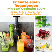 Thumbnail for Optimum 600M Entsafter Langsamentsafter Slow Juicer Kaltpresse Saftpresse Testsieger Saft