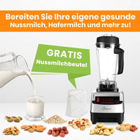 Thumbnail for optimum 9200A standmixer hochleistungsmixer blender kostenloser nussmilchbeutel